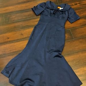 Mary Crafts bodycon mermaid dress navy 0